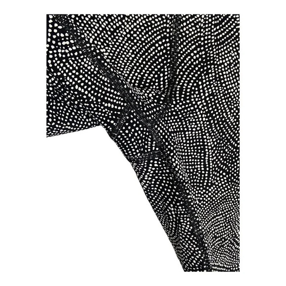 Lululemon Time To Sweat Crop *23" Free Spirit Alpine White Black-sz 10 - Picture 9 of 10